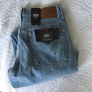 Levi’s 501 Humble Pie Skinny Jeans -28” Inseam